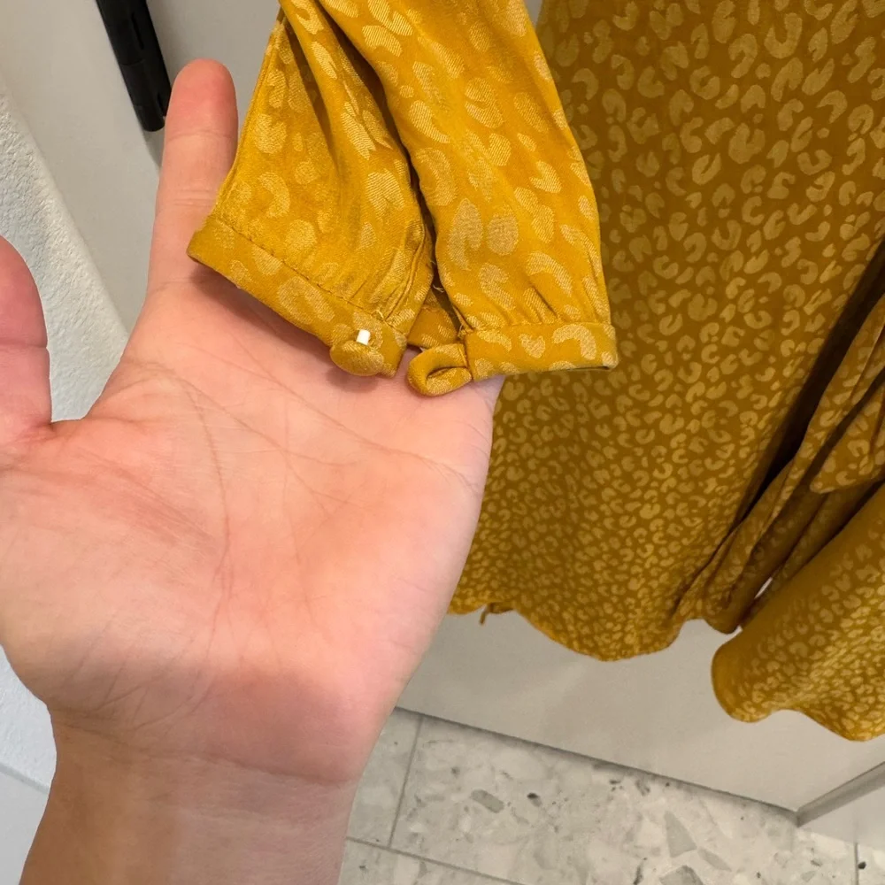 Ann Taylor Long Sleeve Faux Wrap Dress - Picture 5 of 7